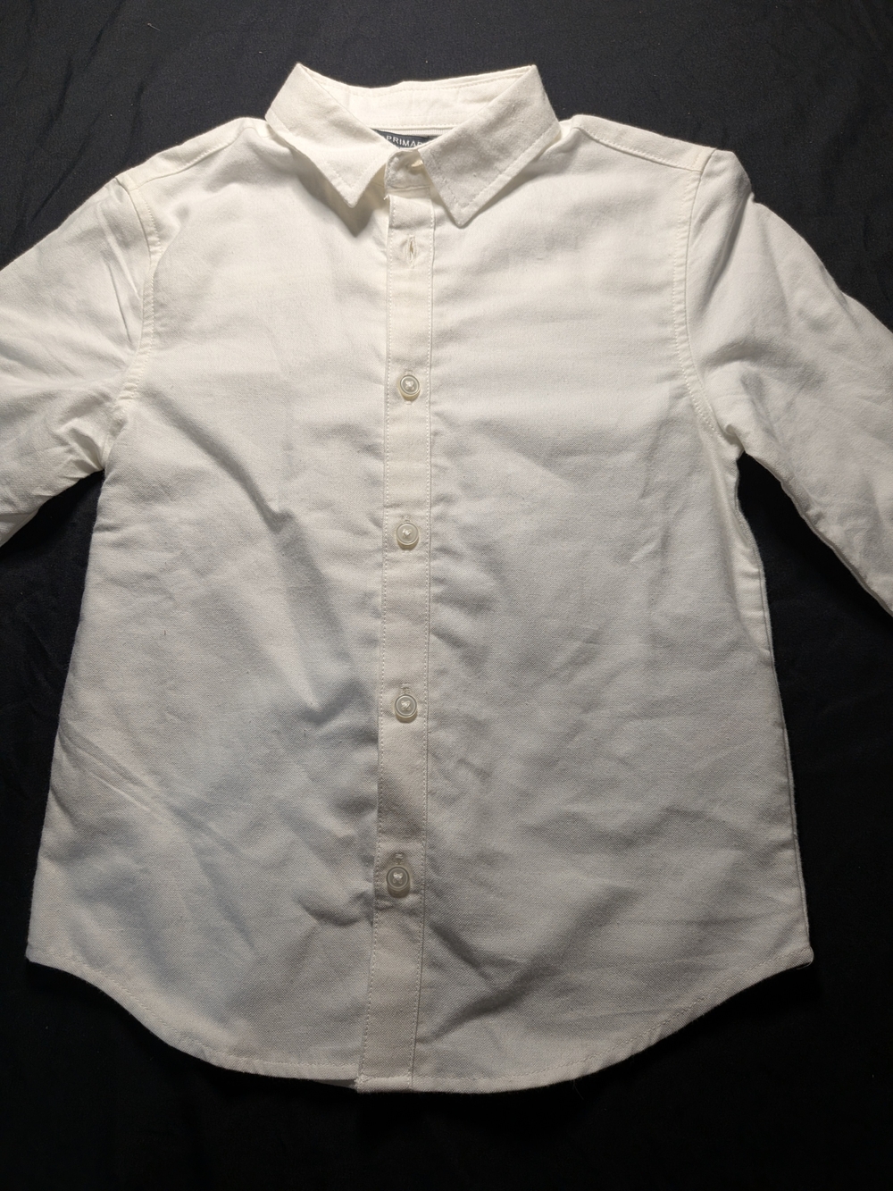 Primark Kid's White Long-Sleeve Button Shirt